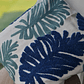 Funda Bordada Palmeara Azul Y Verde 45x42 - Miniatura 5