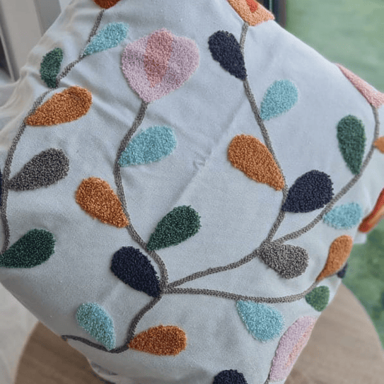 Funda Bordada Tulipan Rosa 45x42 3