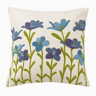 Funda Bordada Moradas Y Celeste Tuilipan 45x42