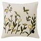 Funda Blanca Bordada Blancas Con Ramas Verdes  45x42 - Miniatura 1