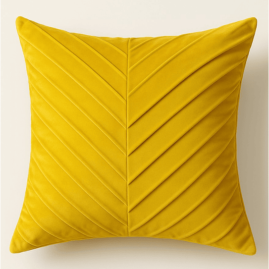 Funda Cojin Amarilla Lineas 43 X 40  1