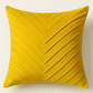 Funda Cojin Amarilla Lineas 43 X 40  - Miniatura 1