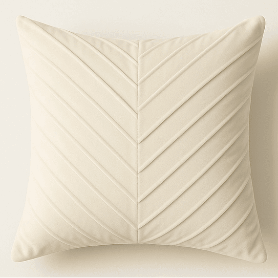 Funda Cojin Beige Lineas 43 X 40  1