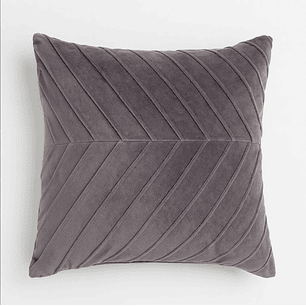 Funda Cojin Gris Lineas 43 X 40 