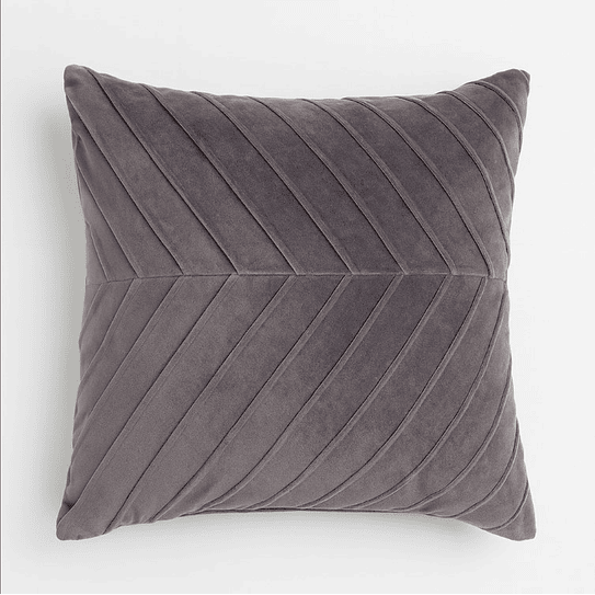 Funda Cojin Gris Lineas 43 X 40  1