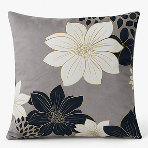 Funda Impresa Negro Elegante 45x42