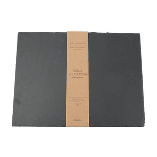 Tabla Piedra Pizarra Rectangular 40x30 cm