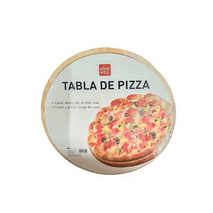 Tabla de Madera Natural para Pizza 29 cm 