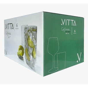 Set 6 Vasos 330 ml Alto Linea California