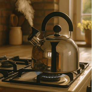 Tetera Clasica 2.5 Lts Acero Inoxidable Vitta Plateado