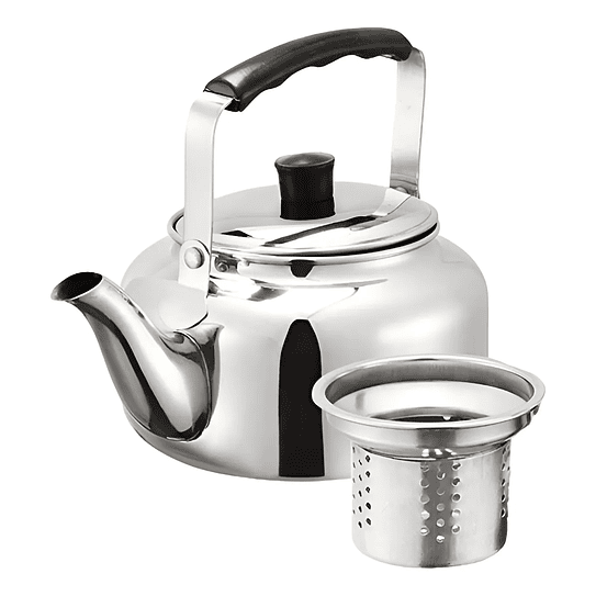 Tetera de Acero Inoxidable Con Filtro 900 ML Marca Vitta 5