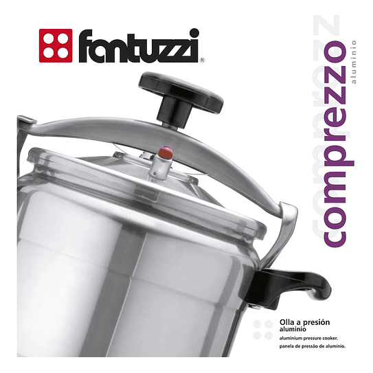 Olla a Presión Aluminio 10 Litros Fantuzzi 2