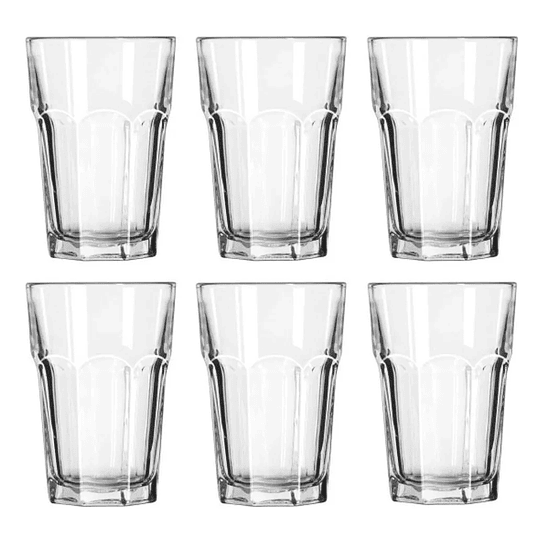 Set Vasos 6 Piezas 440ml Atlanta Agua Tamaño Único 3