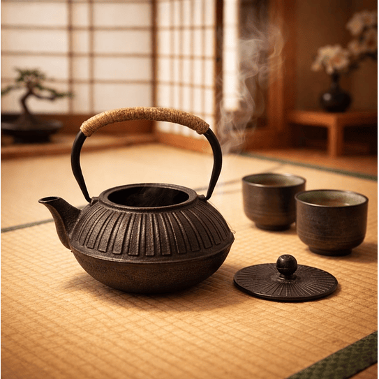 Tetera 1000 ml Hierro  Asiática Con Filtro Acero 2