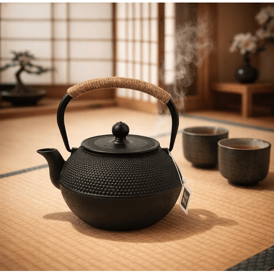 Tetera 1200 ml Hierro  Asiática Con Filtro Acero 1