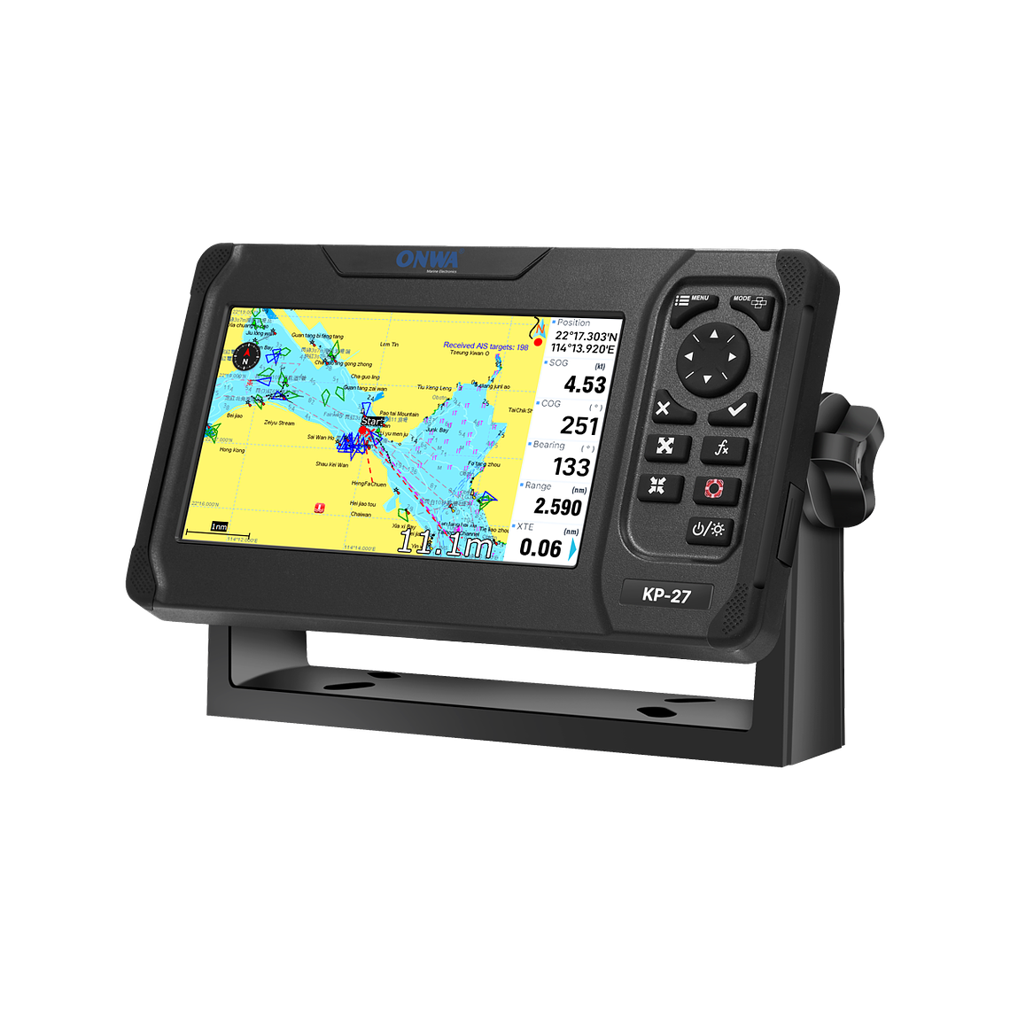 GPS Plotter Onwa KP27A con Transpondedor AIS 1