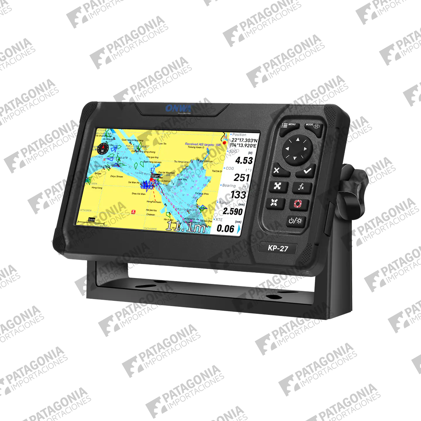 GPS Plotter Onwa KP27A con Transpondedor AIS 1