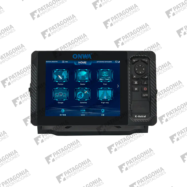 GPS Plotter Onwa K-Astral 8A con Transpondedor AIS B+ Incorporado 3