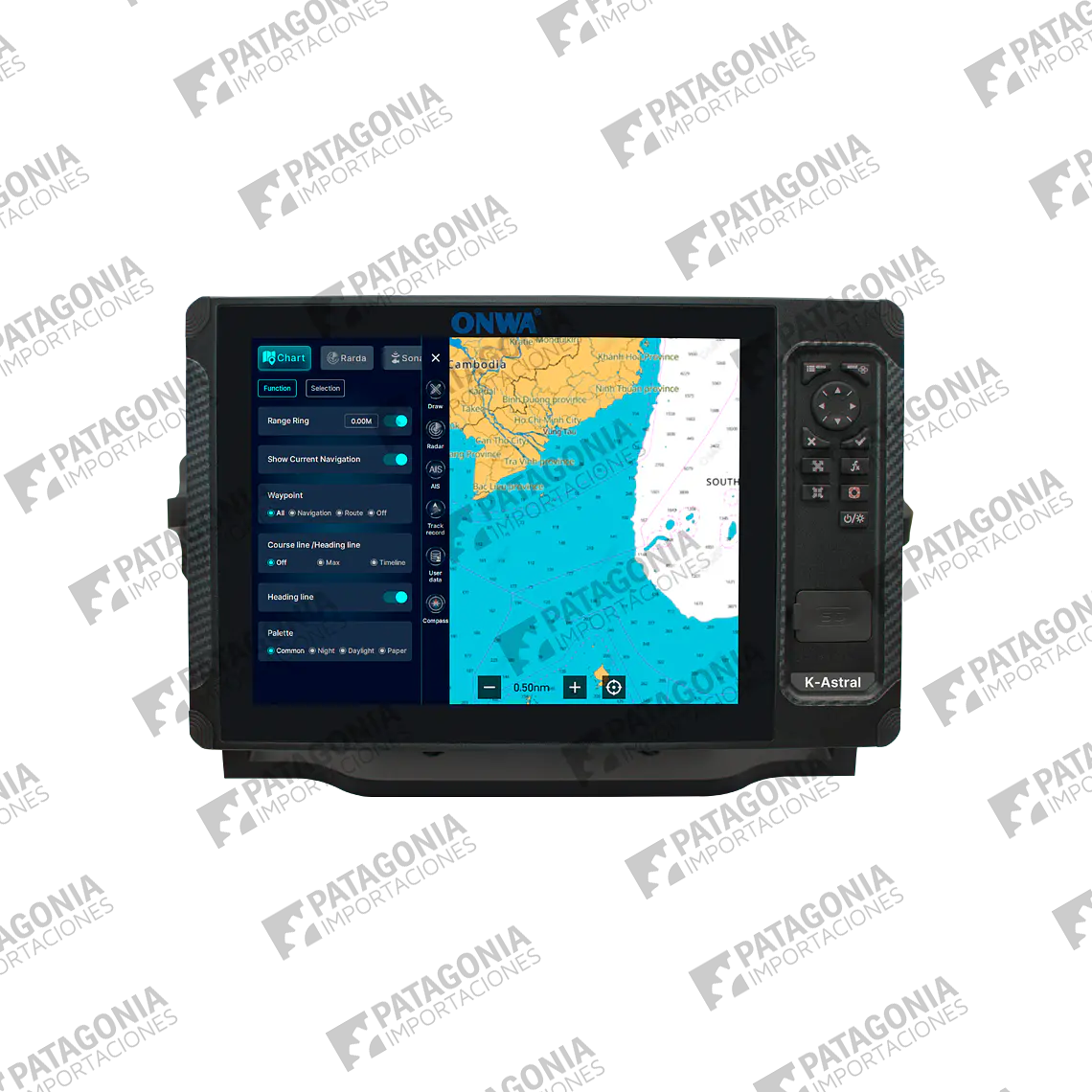 GPS Plotter Onwa K-Astral 8A con Transpondedor AIS B+ Incorporado 1