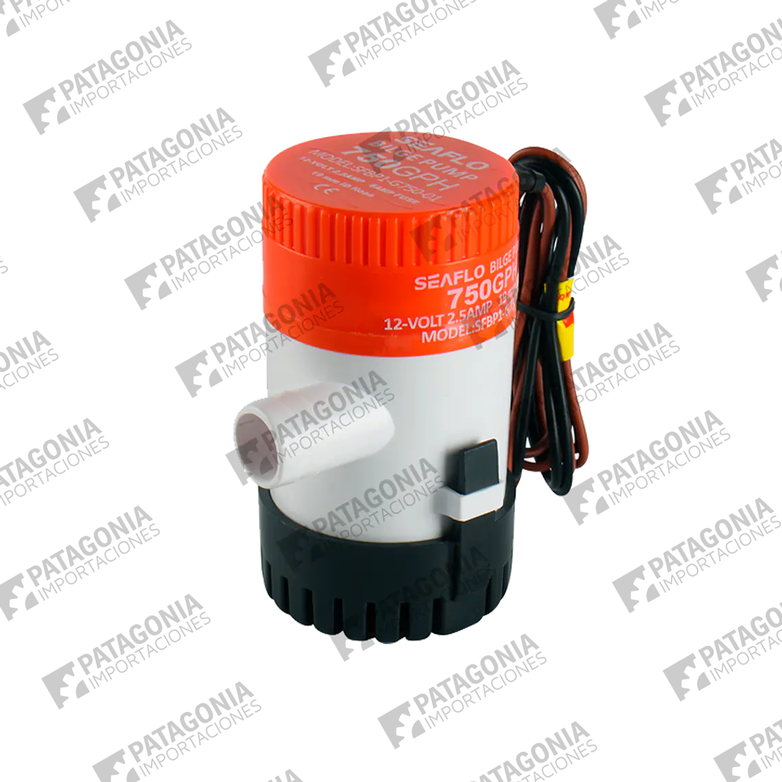 BOMBA SENTINA SEAFLO 12V, 2.5A, 750GPH 1