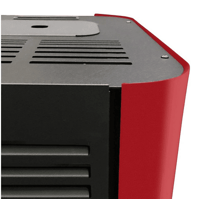 Estufa a Pellet Amesti Milano 7,2 Kw Rojo