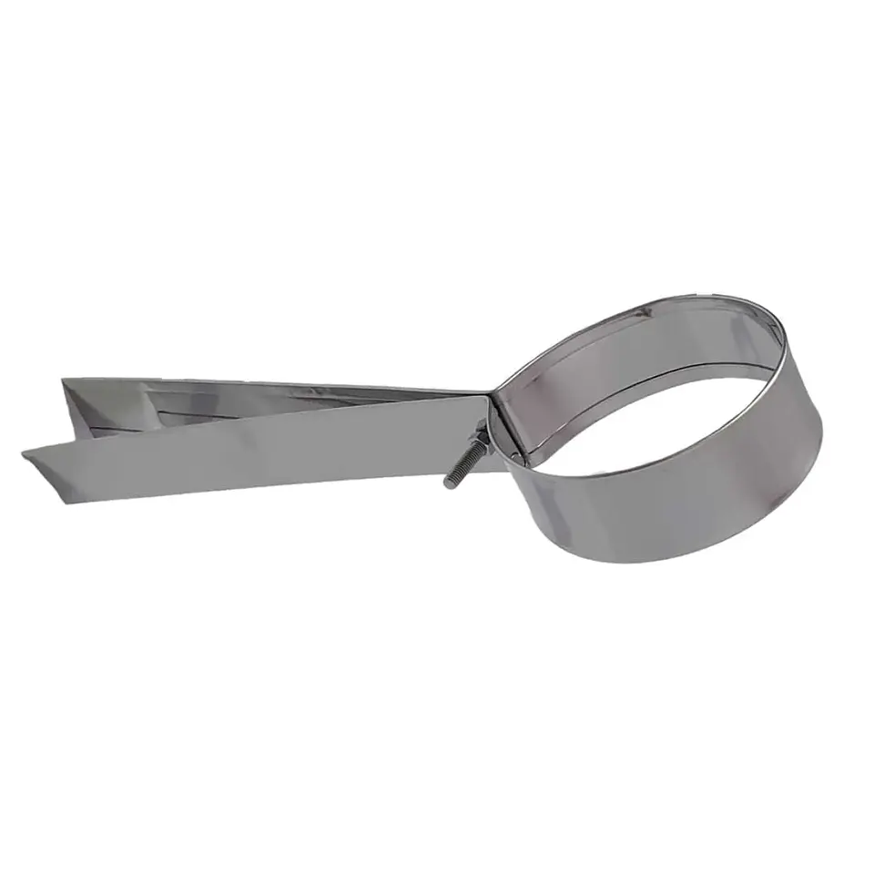 Soporte Cañon Estufa Pellet 80 Mm Acero Inoxidable 2