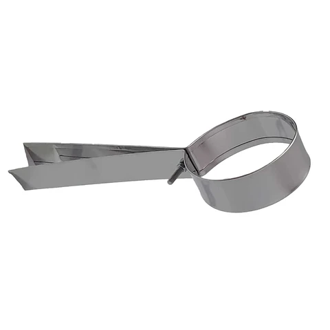 Soporte Cañon Estufa Pellet 80 Mm Acero Inoxidable