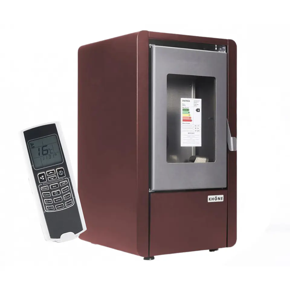 Estufa a Pellet Khone Petit 6 Kw Burdeo con Control 1