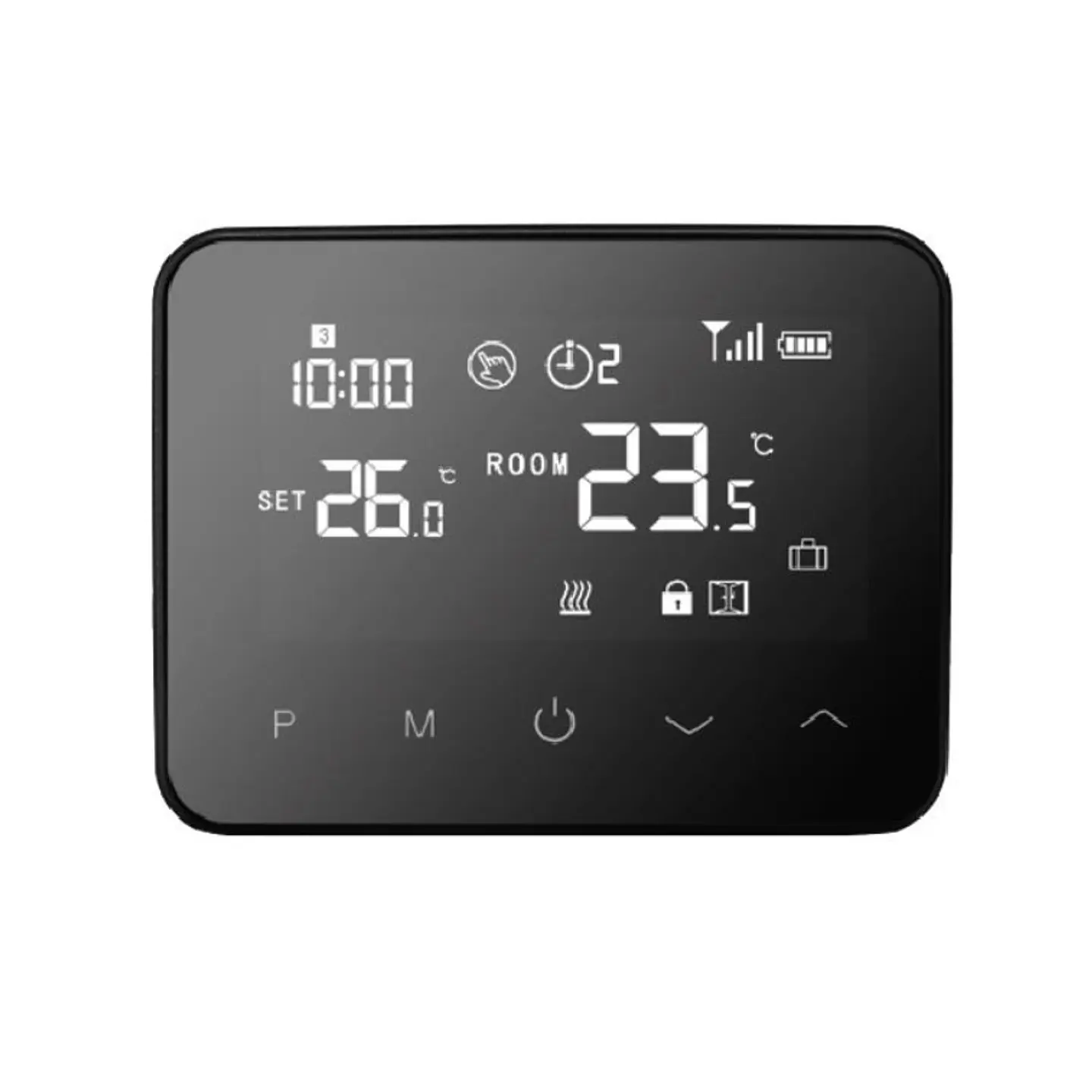 Termostato Programable UniClima Black con Wifi 1