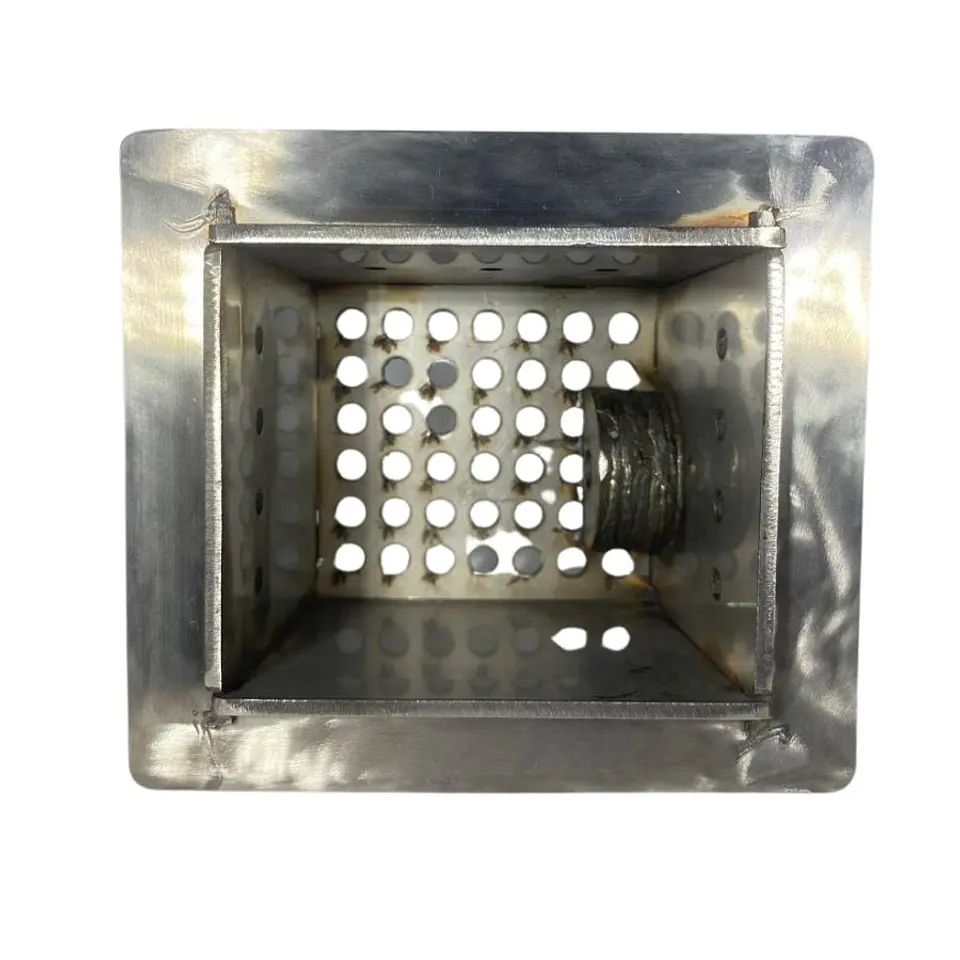 Brasero Crisol Ac. Inoxidable Estufa Pellet Superior Piazzetta 6