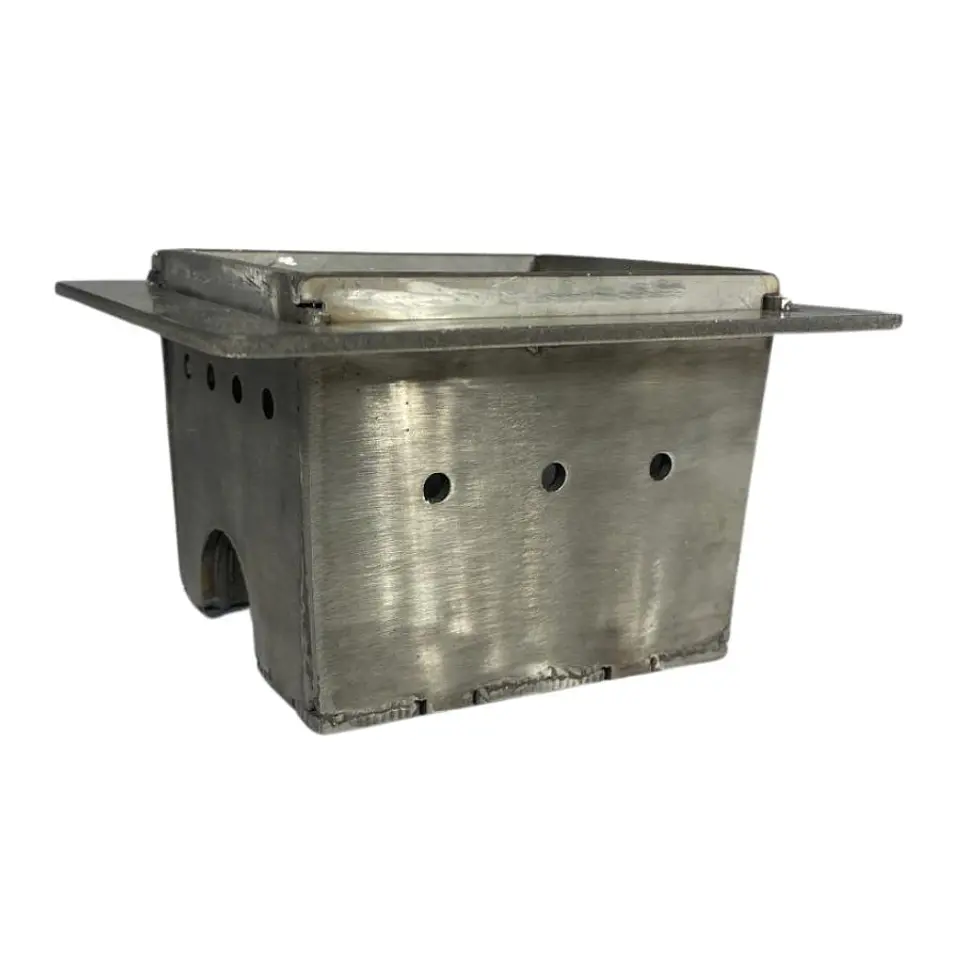 Brasero Crisol Ac. Inoxidable Estufa Pellet Superior Piazzetta 1