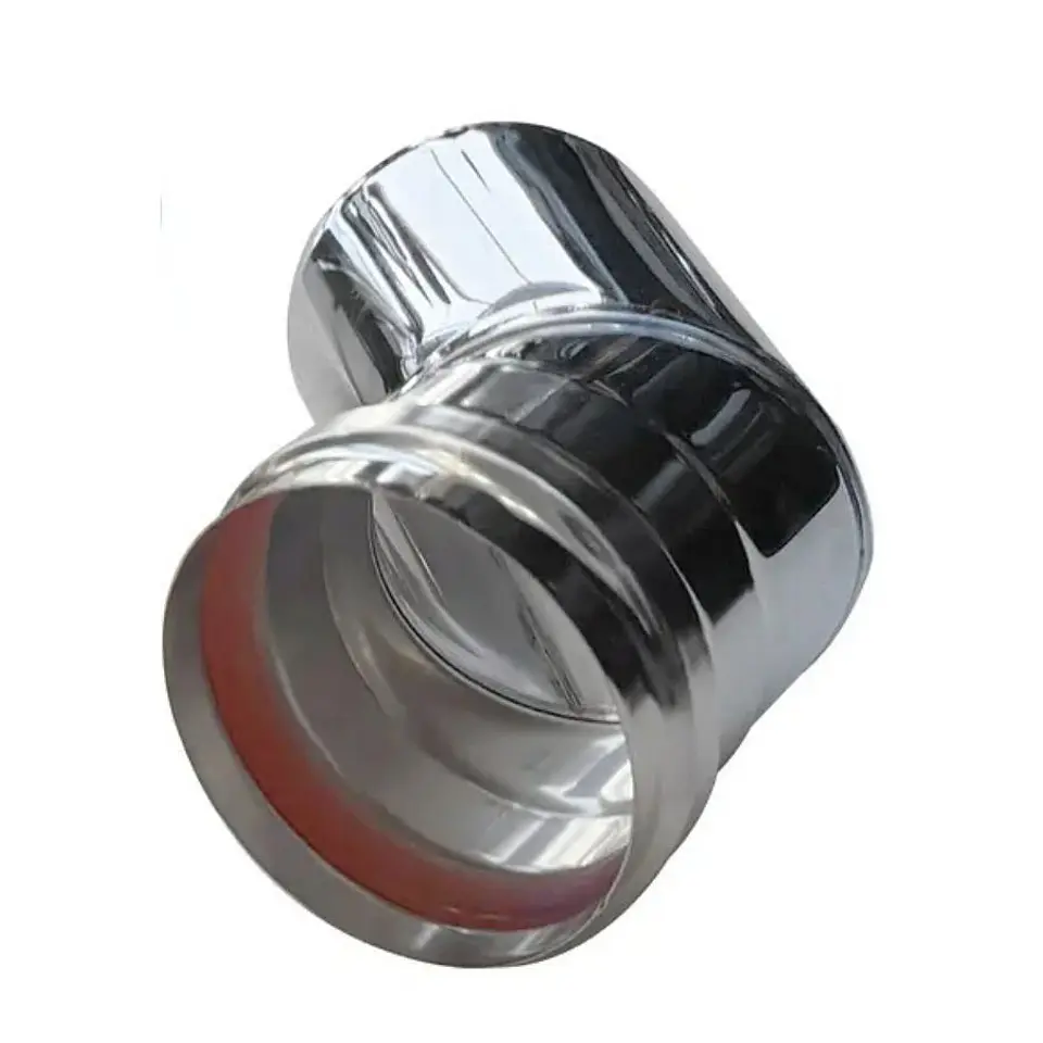 Codo 45º 80 mm Pellet Acero Inoxidable 2