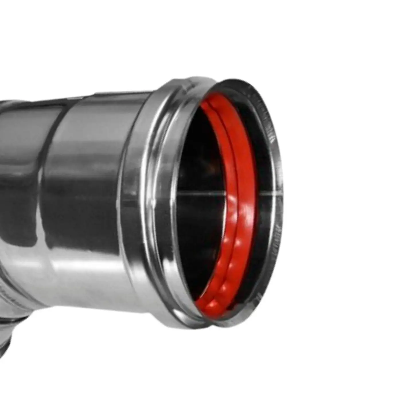 Codo 90º 80 mm Estufa Pellet Ac. Inoxidable 2