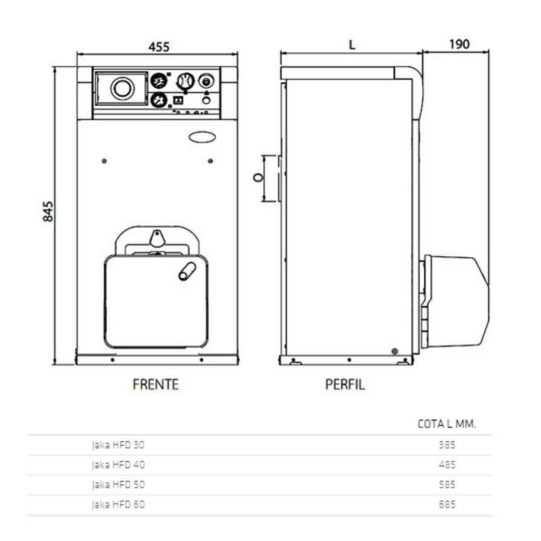 Caldera a Petroleo Domusa Jaka 40 HFS Con Quemador 3