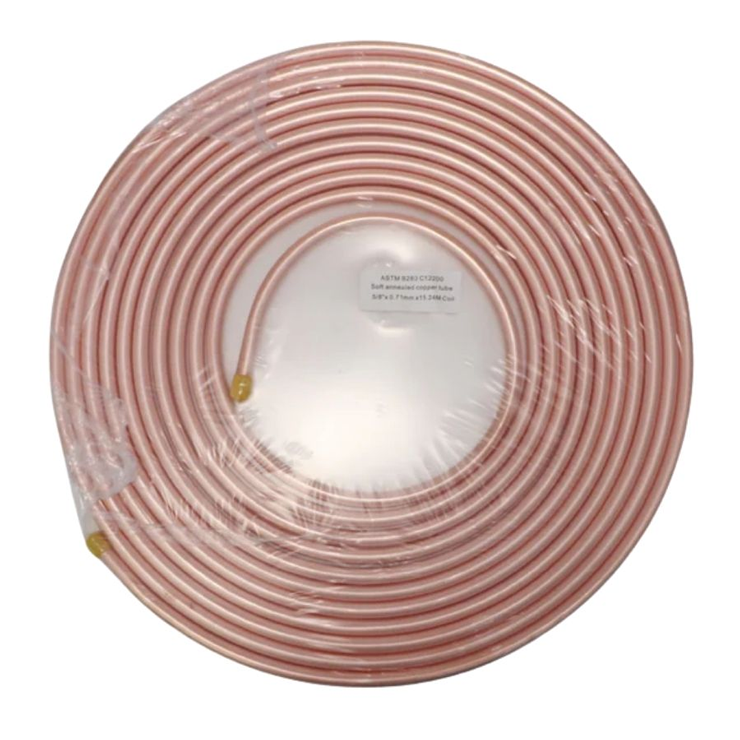 Tuberia Cañeria de Cobre Recocido Flexible 1/4