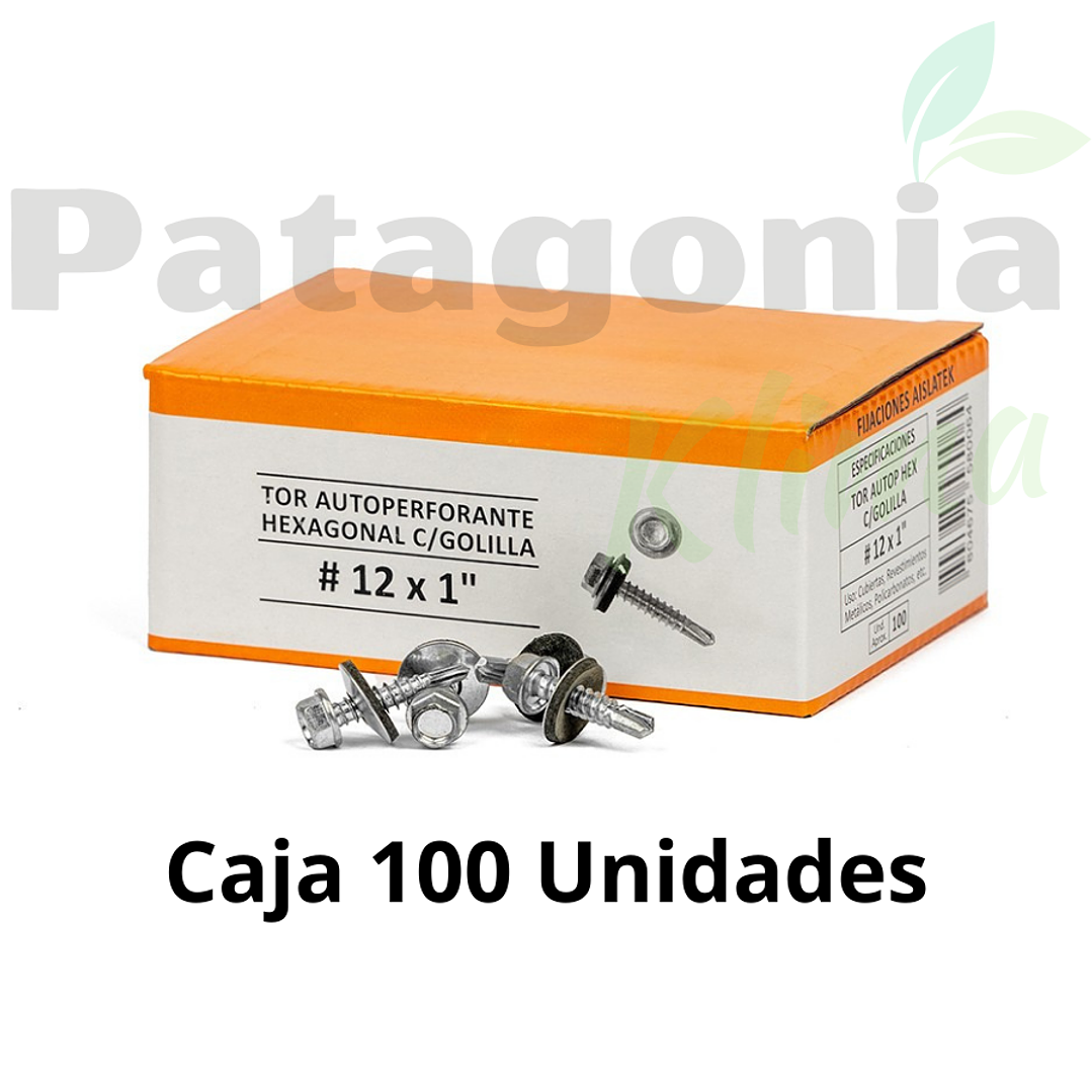 Tornillo Autoperforante Hexagonal c/Golilla 12x1
