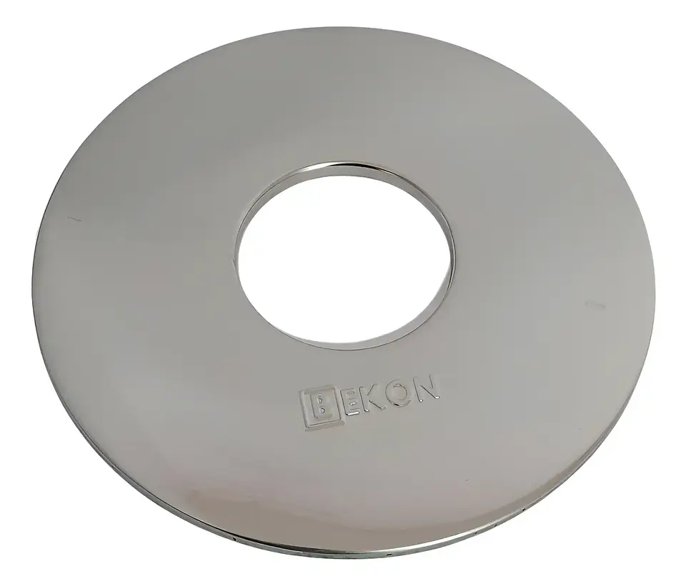 Roseta Redonda Instalacion Pellet 80 x 240 mm inox. 1