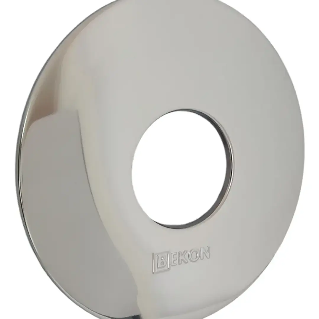 Pack 2 Roseta Redonda Instalacion Pellet 80 x 240 mm inox. 3