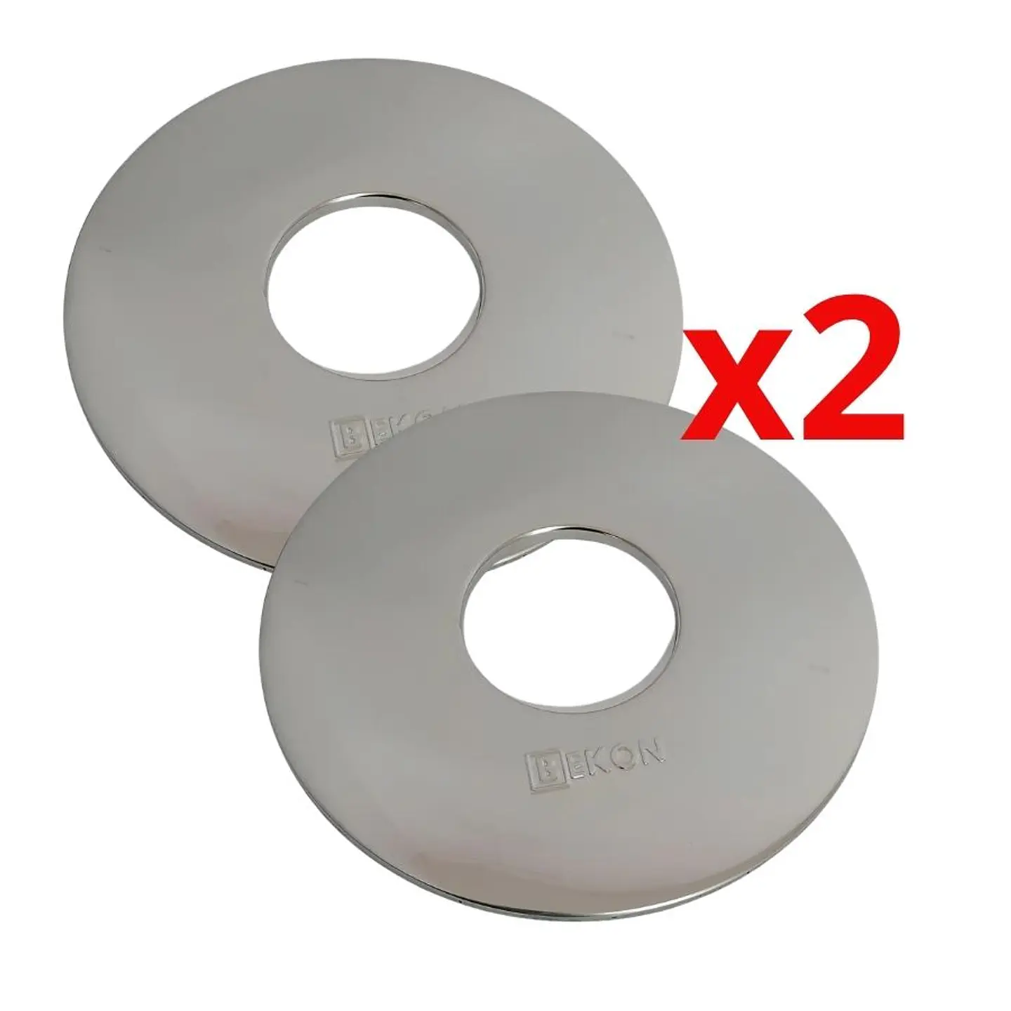 Pack 2 Roseta Redonda Instalacion Pellet 80 x 240 mm inox. 1