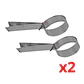 Pack 2 Soporte Cañon Estufa Pellet 80 Mm Ac. Inox. - thumbnail 1