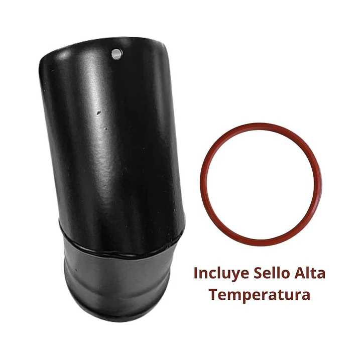 Cañon Estufa Pellet Codo 45º x 80 mm Acero Negro 3