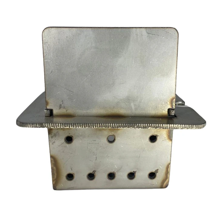 Brasero Crisol Ac.Inoxidable Estufa Pellet Yunque 4