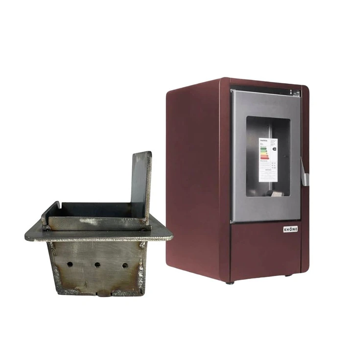 Brasero Crisol Ac.Inoxidable Estufa Pellet Khone 1