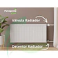 Juego Valvula Radiador y Detentor Angular 1/2