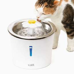 Catit Fuente de Acero Inoxidable LED 3 lts