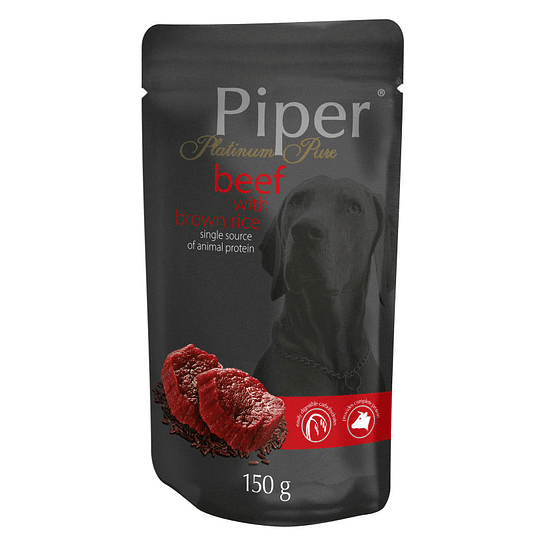 Piper Dog Vacuno con Arroz  Integral 150 gr