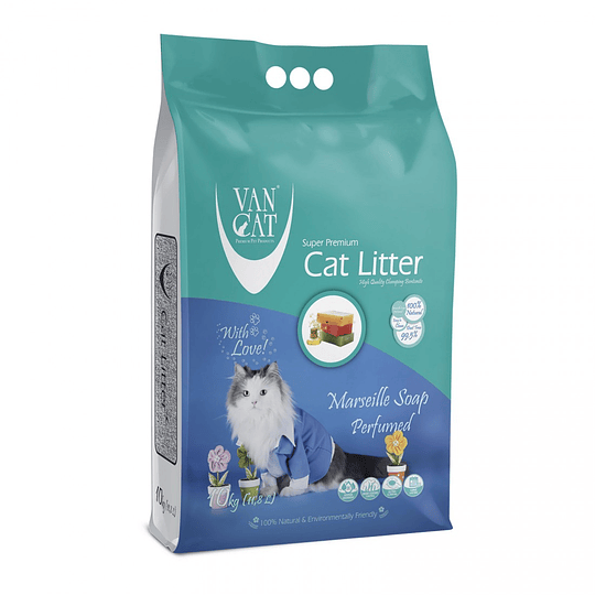 Arena Sanitaria Van Cat Jabón de Marsella 10 Kg