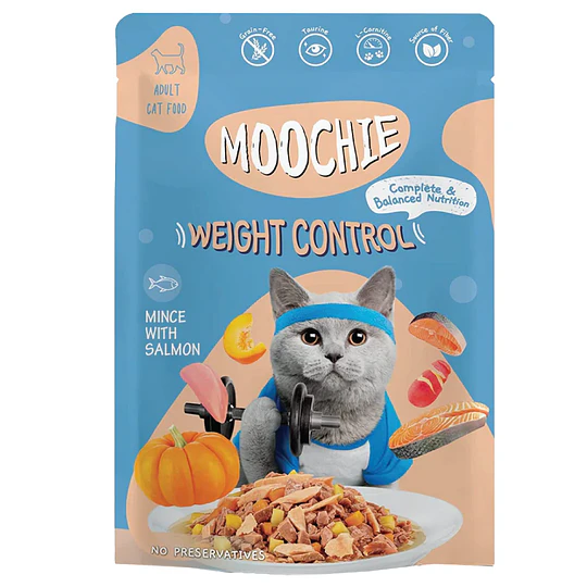 Moochie Sobre Gato Pavo y Superalimentos 70grs Weight Control
