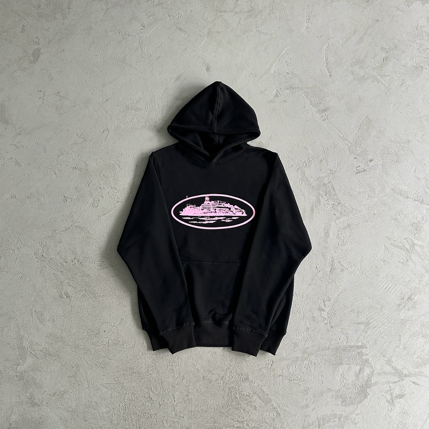 hoodie Corteiz black/pink 1