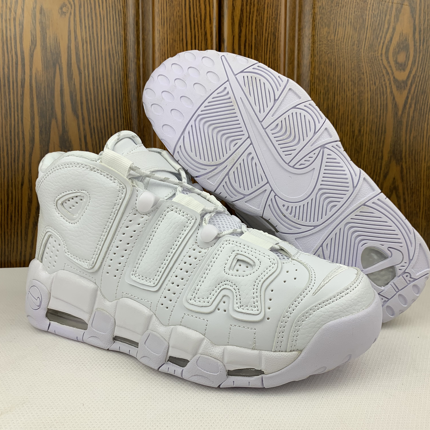 Nike More Uptempo Triple White 5